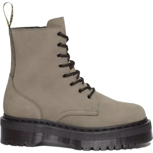 Jadon Milled Nubuck Grey Boots , female, Sizes: 11 UK, 8 UK - Dr. Martens - Modalova