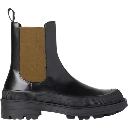 Stack Chelsea Boots, Leder, Moderner Stil , Herren, Größe: 42 EU - alexander mcqueen - Modalova