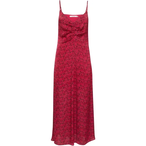 Rosa Ditsy Flower Slip Kleid , Damen, Größe: XS - Gestuz - Modalova