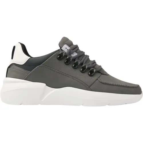 Roque Roman Dark Grey Combi Sneakers , male, Sizes: 9 UK, 11 UK, 7 UK - Nubikk - Modalova