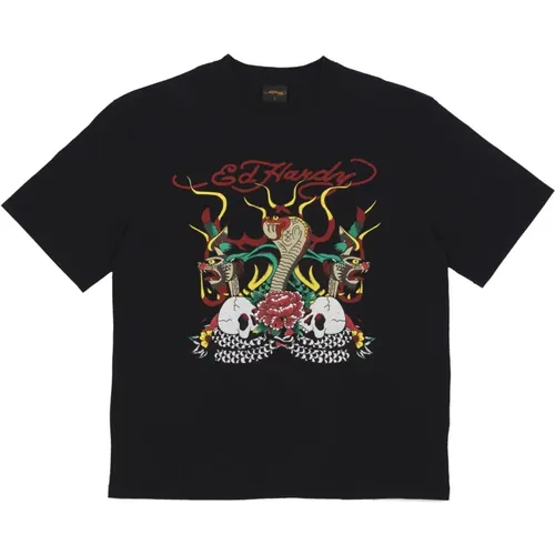 Schlangen & Schädel Feuer Tee Schwarz - Ed Hardy - Modalova