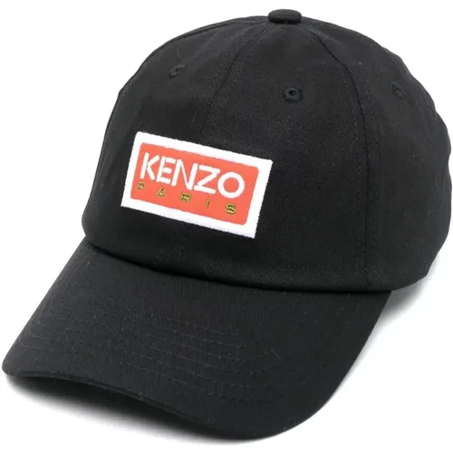 Schwarze Logo-Stickerei Kappe Kenzo - Kenzo - Modalova