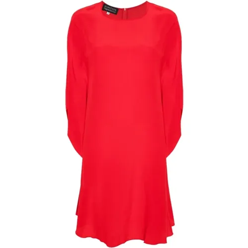 Silk Crepe Dress , female, Sizes: S, L - Gianluca Capannolo - Modalova
