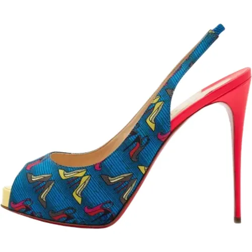 Pre-owned Fabric heels , female, Sizes: 8 UK - Christian Louboutin Pre-owned - Modalova