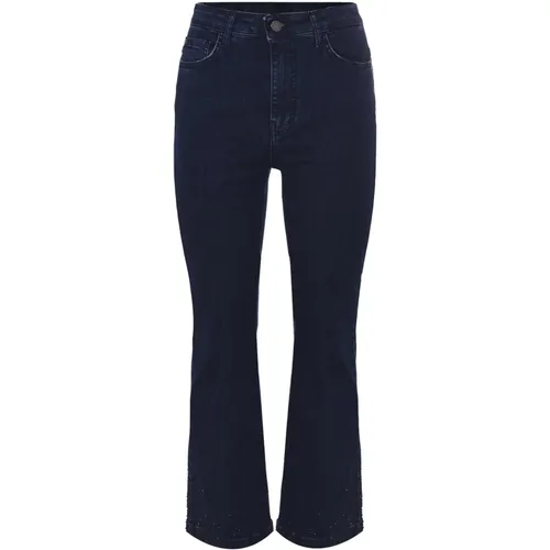 Klische Bootcut Jeans aus Baumwolle , Damen, Größe: W29 - Kocca - Modalova