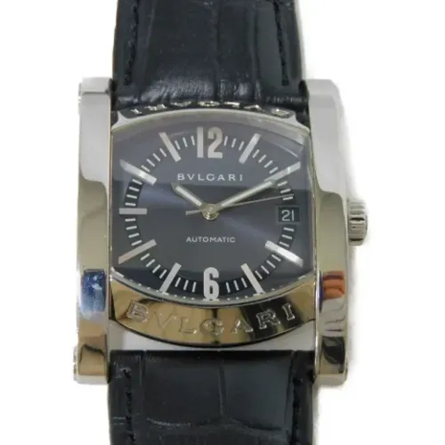 Pre-owned Stainless Steel watches , male, Sizes: ONE SIZE - Bvlgari Vintage - Modalova