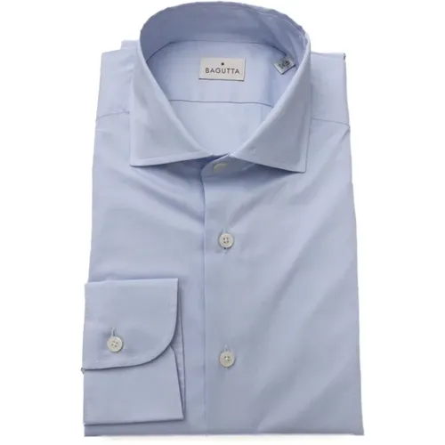 Elegant Slim Fit Shirt with French Collar , male, Sizes: 3XL L30, 2XL, XL, 5XL - Bagutta - Modalova