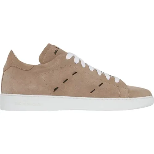 Kontrastierende Stich Sneakers - Kiton - Modalova