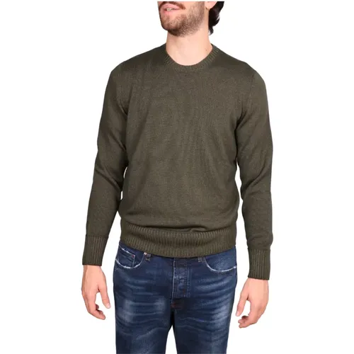 Frosted Merino Wool Sweater , male, Sizes: XL, L - Drumohr - Modalova