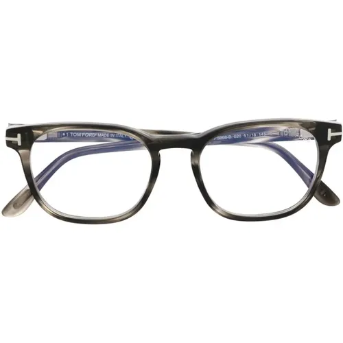 Graue Optische Brille, vielseitig und stilvoll , Herren, Größe: 53 MM - Tom Ford - Modalova