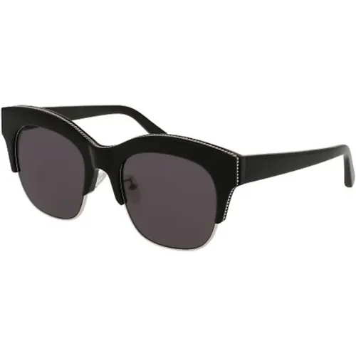 Shiny Sunglasses Sc0075S-1 , female, Sizes: 52 MM - Stella Mccartney - Modalova