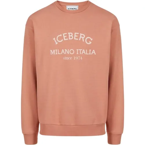 Sweatshirt mit Logo , Herren, Größe: S - Iceberg - Modalova