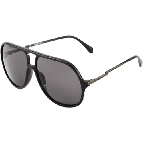 Schwarze Unisex-Sonnenbrille aus Azetat - Zadig & Voltaire - Modalova