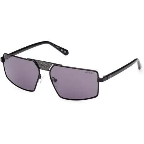 Shiny Sunglasses with Violet Lenses , unisex, Sizes: 60 MM - Guess - Modalova