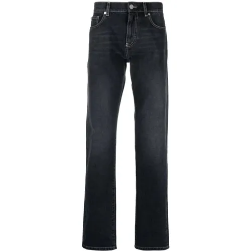 Medusa Denim Jeans with Contrast Stitching , male, Sizes: W33 - Versace - Modalova