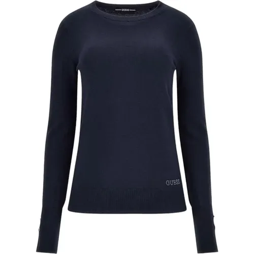 Rundhals Pullover , Damen, Größe: M - Guess - Modalova