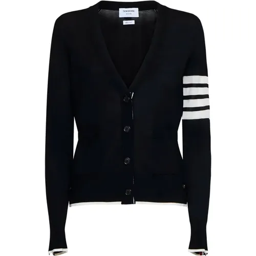 Cardigan Sweater with Stripes , female, Sizes: S, XS, 2XS - Thom Browne - Modalova