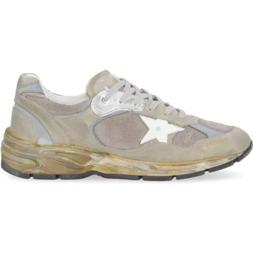 Leather and Tech Fabric Sneakers , male, Sizes: 8 UK, 11 UK, 10 UK, 7 UK, 6 UK, 5 UK, 9 UK - Golden Goose - Modalova