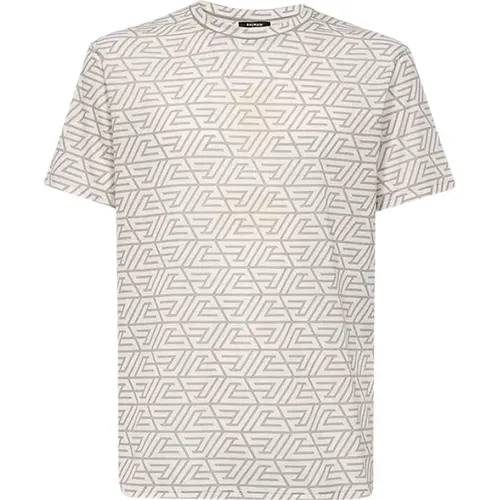 Bedrucktes Monogramm-Pyramiden-T-Shirt , Herren, Größe: S - Balmain - Modalova