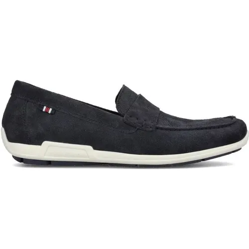 Stylish Suede Loafers , male, Sizes: 8 UK, 7 UK, 9 UK, 11 UK, 10 UK - Rieker - Modalova