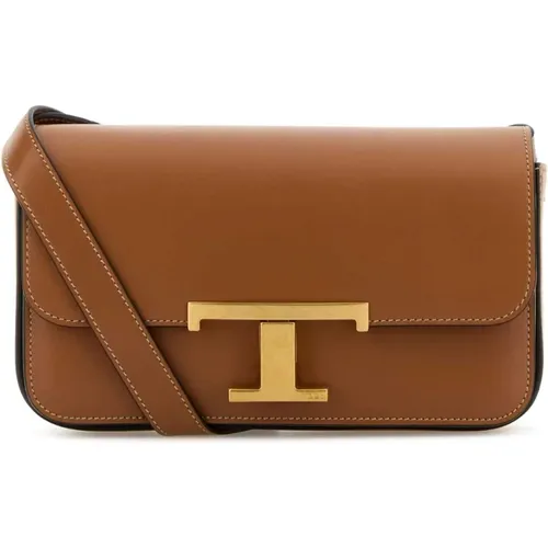 Karamell Leder Crossbody Tasche - TOD'S - Modalova