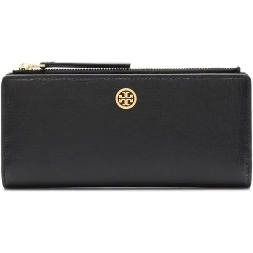 Robinson zip slim wallet , female, Sizes: ONE SIZE - TORY BURCH - Modalova