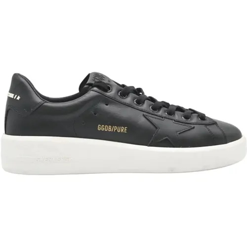 Pure Star Leather Sneakers , male, Sizes: 5 UK - Golden Goose - Modalova