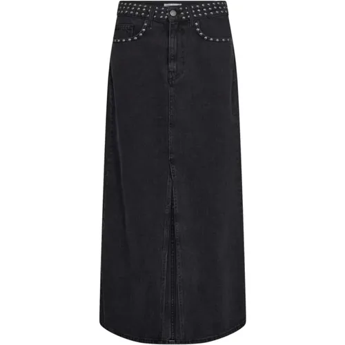 Stone Washed Denim Skirt , female, Sizes: M, S, XS, XL - Co'Couture - Modalova