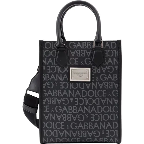 Blaue Handtasche mit Druckknopfverschluss - Dolce & Gabbana - Modalova