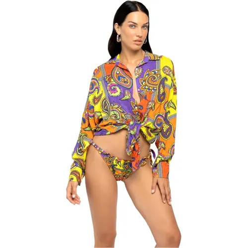 EthnicStyle Cashmere Crop Hemd Cover Up - 4Giveness - Modalova