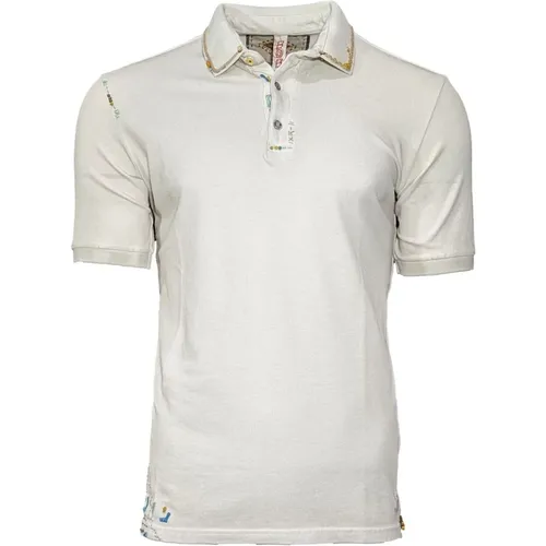 Grey Piqué Short Sleeve Polo Shirt , male, Sizes: 2XL - BOB - Modalova