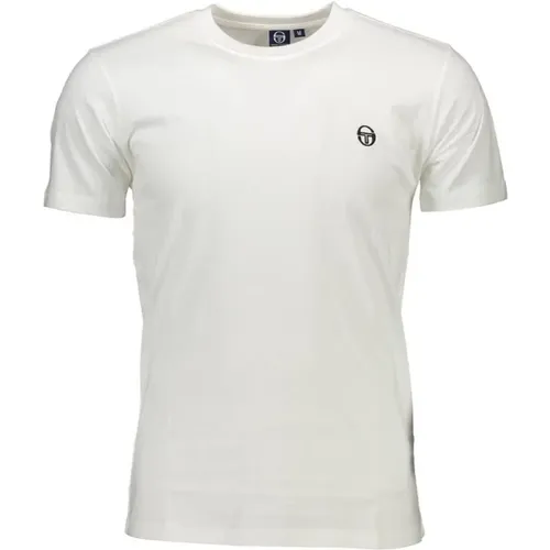 Besticktes Logo Crewneck T-Shirt , Herren, Größe: 2XL - Sergio Tacchini - Modalova