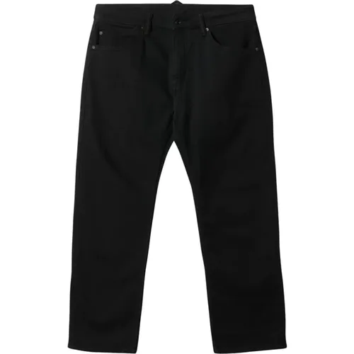 Locker Geschnittene Tapered Jeans in Schwarz mit Fünf Taschen - Gabba - Modalova