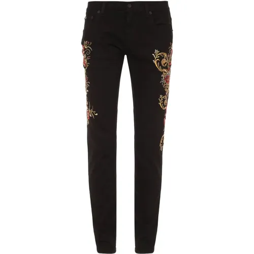 Slim Fit Denim Jeans , male, Sizes: L - Dolce & Gabbana - Modalova