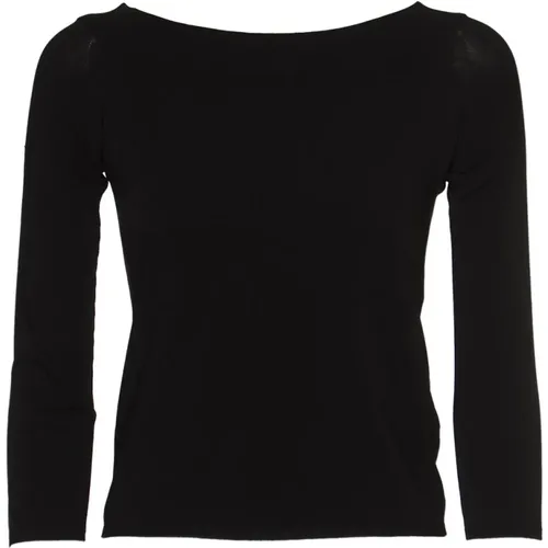 Off Shoulder Sweater , female, Sizes: XS - Roberto Collina - Modalova