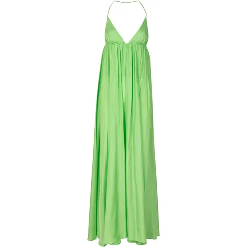 Silk Slip Dress with V-Neck , female, Sizes: S - Jucca - Modalova