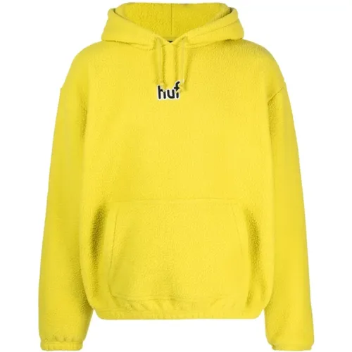 Gelber Griffith Fleece Hoodie , Herren, Größe: S - HUF - Modalova