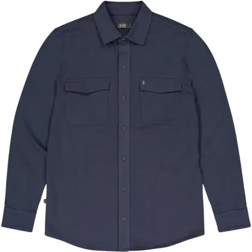 Butcher of , Overshirt with Finn Pocket , male, Sizes: XL, S, 2XL, L, M - Butcher of Blue - Modalova