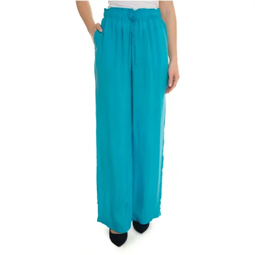 Soft Drawstring Trousers , female, Sizes: L, XL - Pennyblack - Modalova
