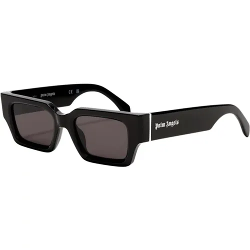 Hyde Sunglasses with Frame and Grey Lenses , male, Sizes: 50 MM - Palm Angels - Modalova