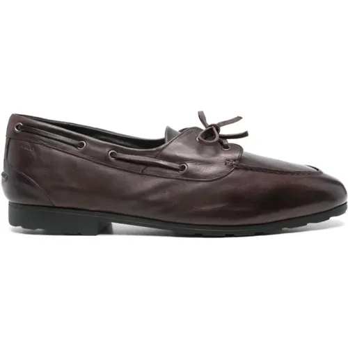 Braune Leder Schnürschuhe , Herren, Größe: 44 EU - Bally - Modalova