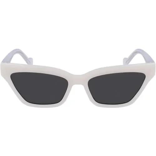 Injected Sunglasses with Contrast Details , female, Sizes: ONE SIZE - Liu Jo - Modalova