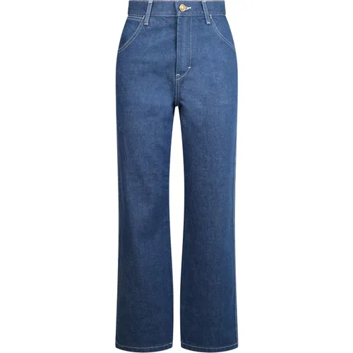 Hoch taillierte Flare Cropped Jeans , Damen, Größe: W26 - TORY BURCH - Modalova