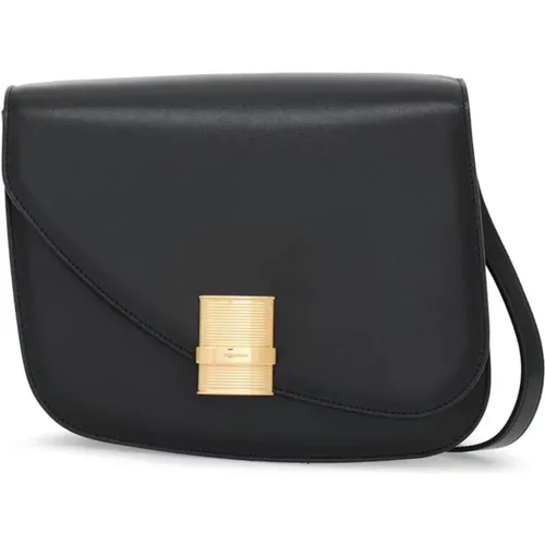 Fiamma M Leather Handbag , female, Sizes: ONE SIZE - Salvatore Ferragamo - Modalova