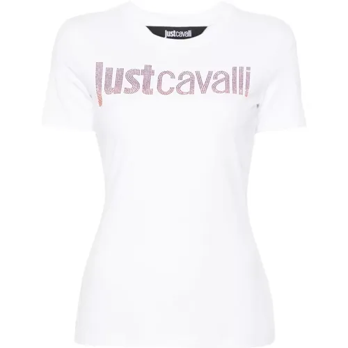 Logo T-shirt , female, Sizes: XS, M, S - Just Cavalli - Modalova