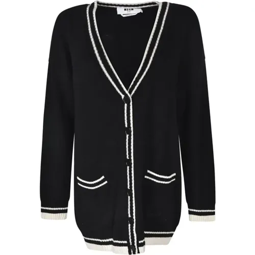 Schwarzes Maglia Shirt , Damen, Größe: S - MSGM - Modalova