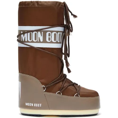 Braune isolierte Schnürstiefel - moon boot - Modalova