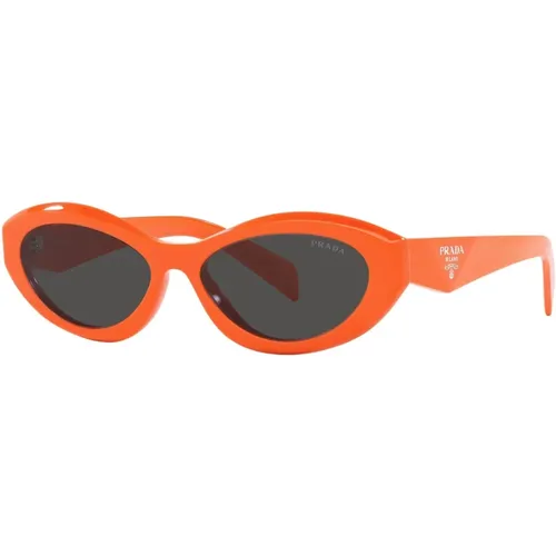 Dunkelgraue Sonnenbrille , Damen, Größe: 55 MM - Prada - Modalova