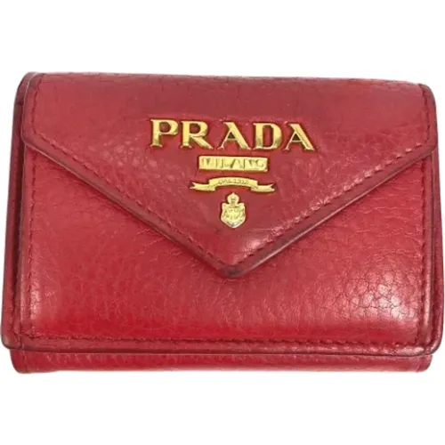 Pre-owned Leather wallets , female, Sizes: ONE SIZE - Prada Vintage - Modalova