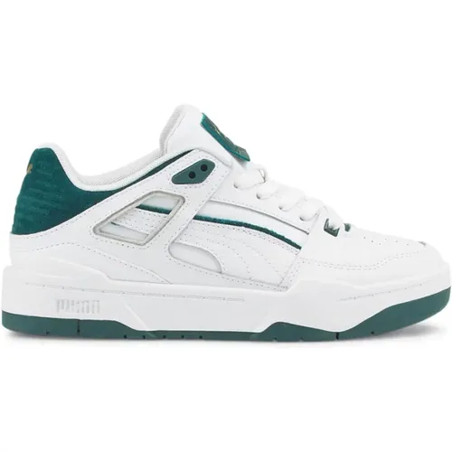 Weiße Slipstream Junior Sneakers , Herren, Größe: 39 EU - Puma - Modalova